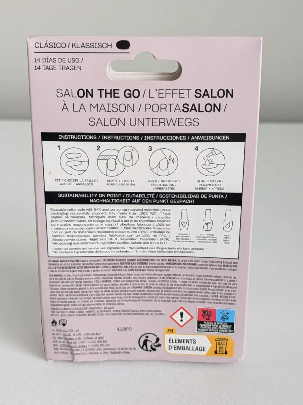 OPI Xpression Classic Press On Nails Don't Bossa Nova Me Around 14 Day Wear New